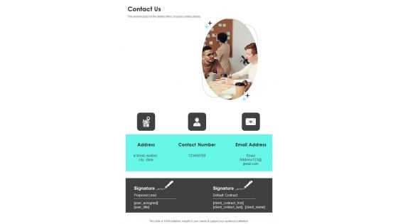 Efficient Business Development Methods Proposal Contact Us One Pager Sample Example Document Efficient Business Development Methods Proposal Contact Us One Pager Sample Example Document