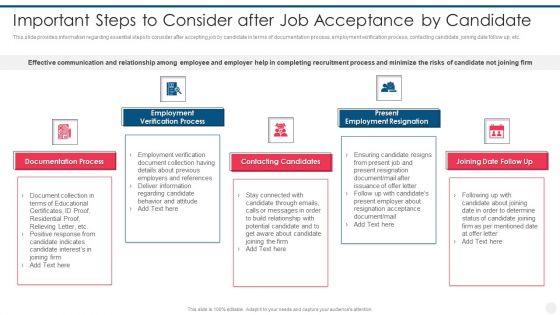 Efficient Hiring And Selection Process Important Steps To Consider After Job Acceptance By Candidate Rules PDF Efficient Hiring And Selection Process Important Steps To Consider After Job Acceptance By Candidate Rules PDF