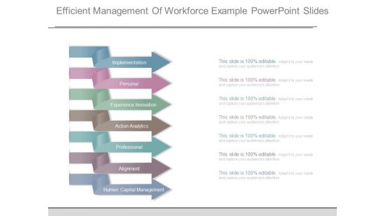 Efficient Management Of Workforce Example Powerpoint Slides