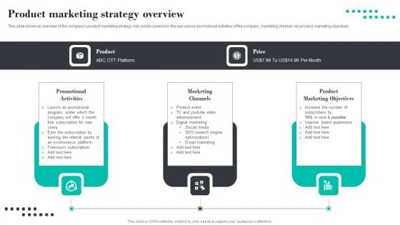 Efficient Product Marketing Techniques Product Marketing Strategy Overview Themes PDF