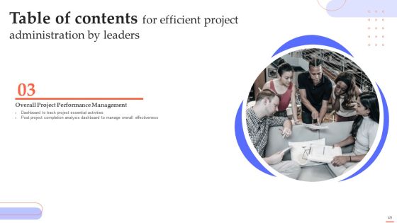 Efficient Project Administration By Leaders Ppt PowerPoint Presentation Complete Deck With Slides Slide49