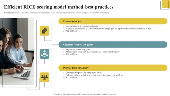 Efficient RICE Scoring Model Method Best Practices Mockup PDF Efficient RICE Scoring Model Method Best Practices Mockup PDF