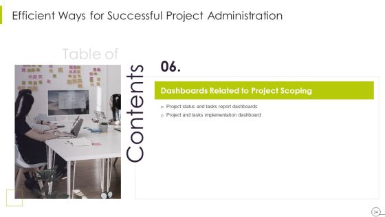 Efficient Ways For Successful Project Administration Ppt PowerPoint Presentation Complete Deck With Slides Slide34