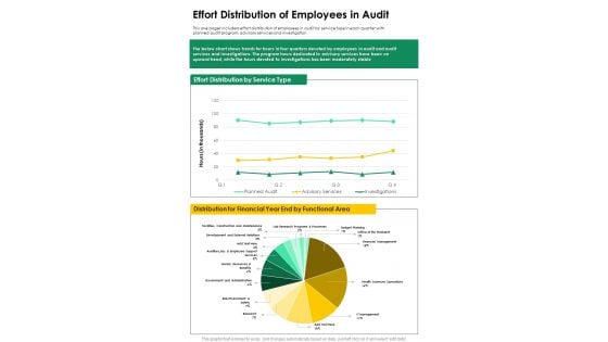 Effort Distribution Of Employees In Audit One Pager Documents