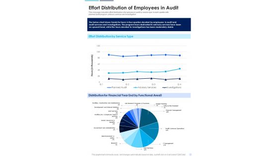 Effort Distribution Of Employees In Audit Template 169 One Pager Documents