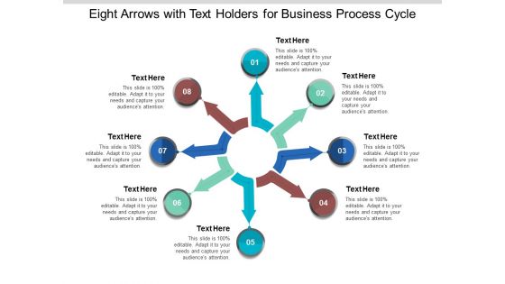 Eight Arrows With Text Holders For Business Process Cycle Ppt Powerpoint Presentation Infographics Example Introduction
