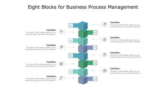 Eight Blocks For Business Process Management Ppt PowerPoint Presentation Layouts Background Designs