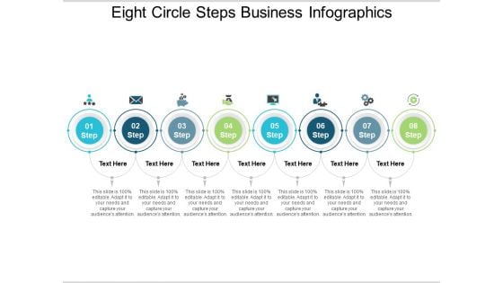 Eight Circle Steps Business Infographics Ppt PowerPoint Presentation Summary Slides