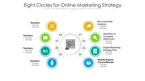 Eight Circles For Online Marketing Strategy Ppt PowerPoint Presentation File Professional PDF Eight Circles For Online Marketing Strategy Ppt PowerPoint Presentation File Professional PDF