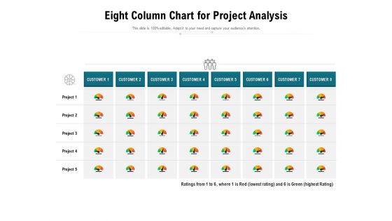 Eight Column Chart For Project Analysis Ppt PowerPoint Presentation Gallery Portfolio PDF