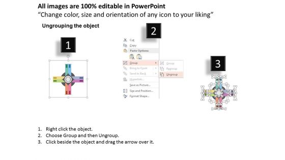 Eight Directional Process Steps With Icons Powerpoint Template