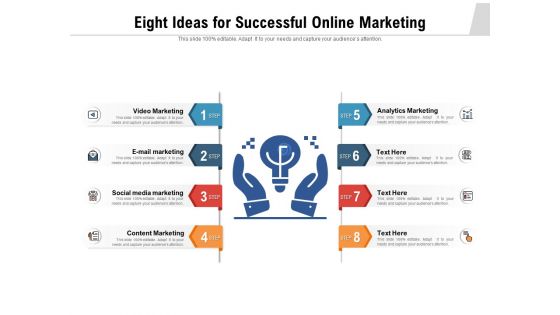 Eight Ideas For Successful Online Marketing Ppt PowerPoint Presentation Inspiration PDF Eight Ideas For Successful Online Marketing Ppt PowerPoint Presentation Inspiration PDF