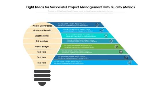 Eight Ideas For Successful Project Management With Quality Metrics Ppt PowerPoint Presentation Icon Show PDF