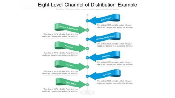 Eight Level Channel Of Distribution Example Ppt PowerPoint Presentation Styles Background PDF