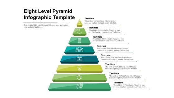 Eight Level Pyramid Infographic Template Ppt PowerPoint Presentation Outline Format PDF