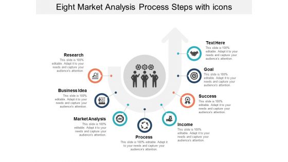 Eight Market Analysis Process Steps With Icons Ppt Powerpoint Presentation Diagram Templates