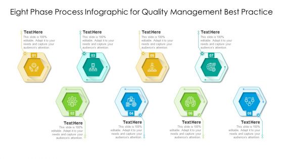 Eight Phase Process Infographic For Quality Management Best Practices Ppt PowerPoint Presentation Gallery Clipart PDF