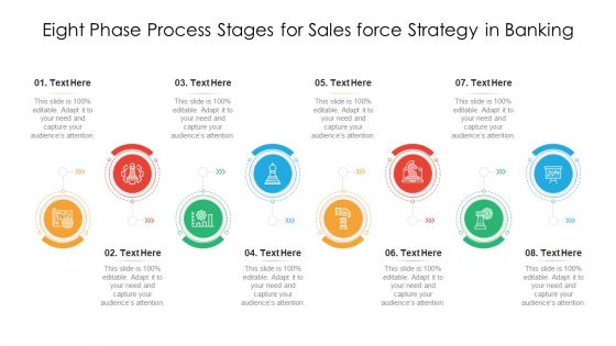 Eight Phase Process Stages For Sales Force Strategy In Banking Ppt PowerPoint Presentation File Maker PDF