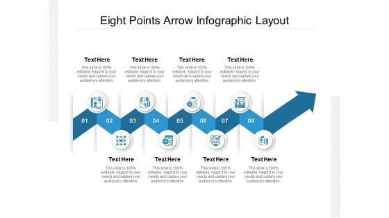 Eight Points Arrow Infographic Layout Ppt PowerPoint Presentation Slides Influencers