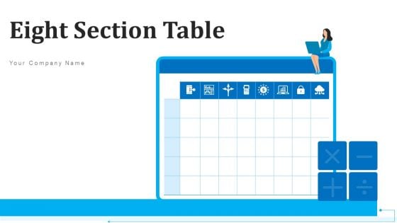 Eight Section Table Performance Monitoring Ppt PowerPoint Presentation Complete Deck With Slides