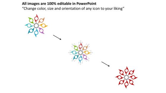 Eight Staged Circle Business Icons Diagram Powerpoint Template