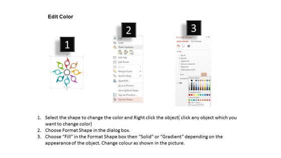 Eight Staged Circle Business Icons Diagram Powerpoint Template