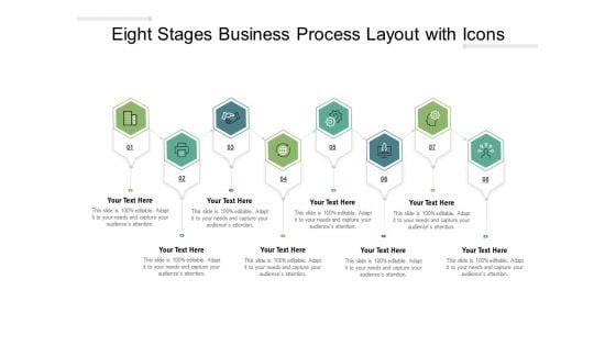 Eight Stages Business Process Layout With Icons Ppt PowerPoint Presentation Infographics Example Introduction