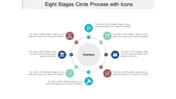 Eight Stages Circle Process With Icons Ppt PowerPoint Presentation Layouts Professional