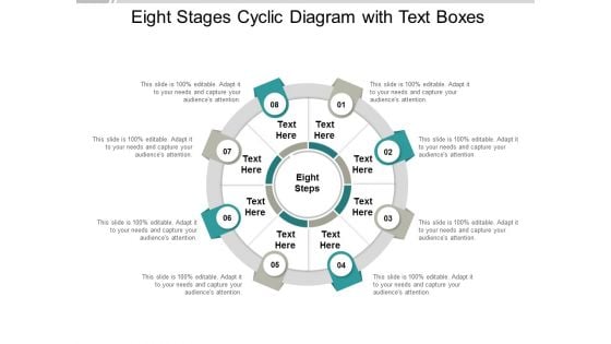 eight stages cyclic diagram with text boxes ppt powerpoint presentation outline examples