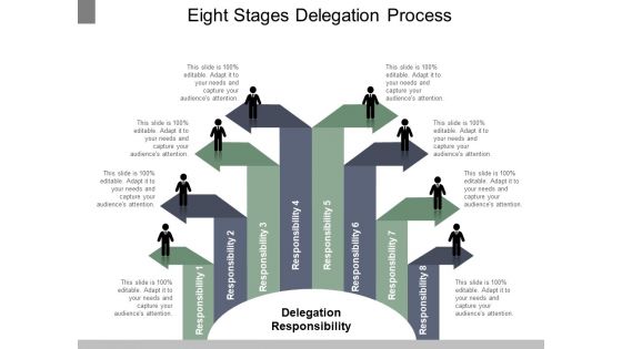 Eight Stages Delegation Process Ppt PowerPoint Presentation Infographics Microsoft