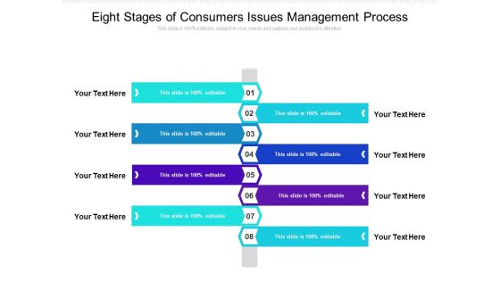Eight Stages Of Consumers Issues Management Process Ppt PowerPoint Presentation File Templates PDF