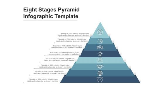 Eight Stages Pyramid Infographic Template Ppt PowerPoint Presentation Professional Aids PDF