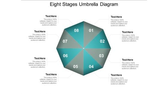 Eight Stages Umbrella Diagram Ppt PowerPoint Presentation Styles Slides