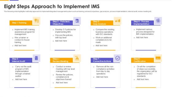 Eight Steps Approach To Implement IMS Professional PDF Eight Steps Approach To Implement IMS Professional PDF