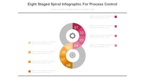 Eight Steps Dashboard Matrics Powerpoint Slides