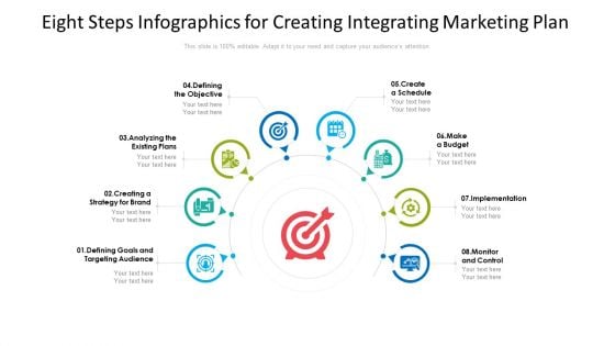 Eight Steps Infographics For Creating Integrating Marketing Plan Download PDF