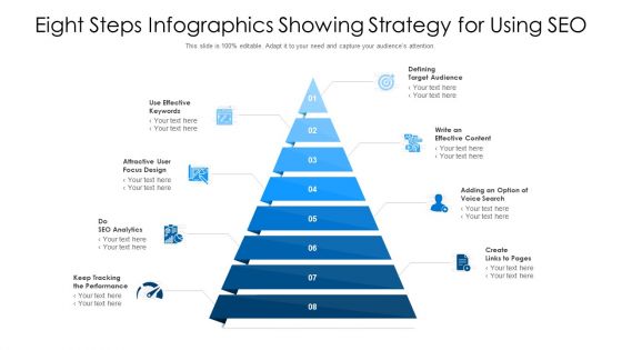 Eight Steps Infographics Showing Strategy For Using SEO Graphics PDF Eight Steps Infographics Showing Strategy For Using SEO Graphics PDF