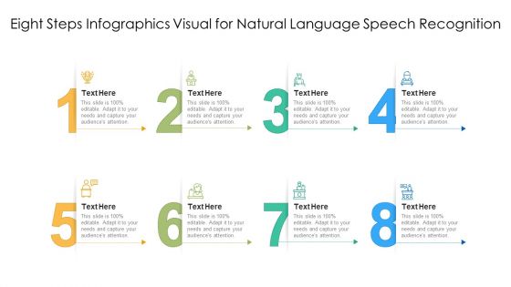 Eight Steps Infographics Visual For Natural Language Speech Recognition Ppt PowerPoint Presentation File Icon PDF