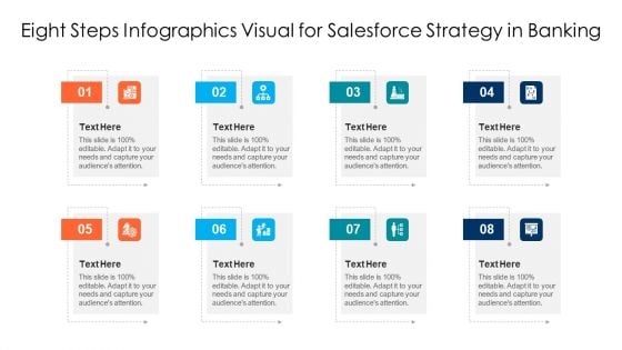 Eight Steps Infographics Visual For Salesforce Strategy In Banking Ppt PowerPoint Presentation File Layouts PDF Eight Steps Infographics Visual For Salesforce Strategy In Banking Ppt PowerPoint Presentation File Layouts PDF