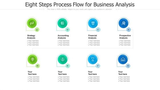 Eight Steps Process Flow For Business Analysis Ppt PowerPoint Presentation File Structure PDF