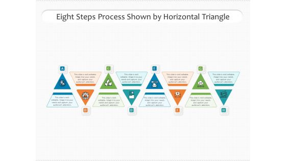 Eight Steps Process Shown By Horizontal Triangle Ppt PowerPoint Presentation File Clipart PDF