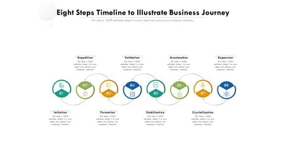 Eight Steps Timeline To Illustrate Business Journey Ppt PowerPoint Presentation Gallery Clipart Images PDF