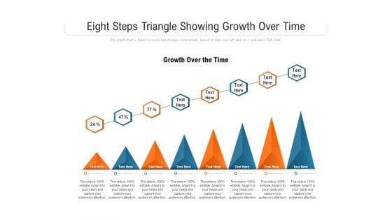 Eight Steps Triangle Showing Growth Over Time Ppt PowerPoint Presentation File Sample PDF