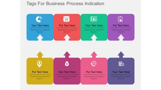 Eight Tags For Business Process Indication Powerpoint Template Eight Tags For Business Process Indication Powerpoint Template