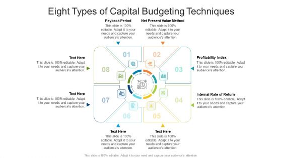 Eight Types Of Capital Budgeting Techniques Ppt PowerPoint Presentation File Icons PDF