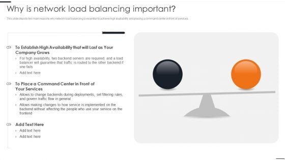 Elastic NLB Why Is Network Load Balancing Important Template PDF