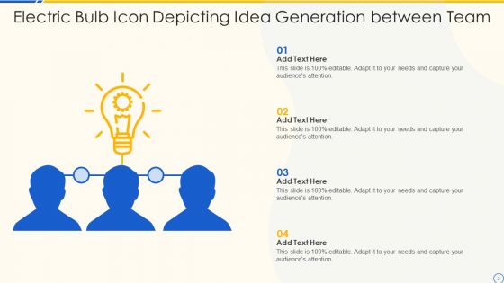 Electric Bulb Icon Ppt PowerPoint Presentation Complete Deck With Slides