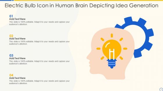 Electric Bulb Icon Ppt PowerPoint Presentation Complete Deck With Slides