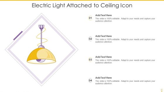 Electric Light Icon Ppt PowerPoint Presentation Complete Deck With Slides