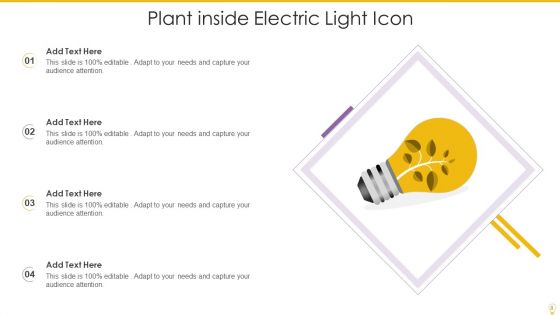 Electric Light Icon Ppt PowerPoint Presentation Complete Deck With Slides